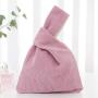 Cotton Japanese Pattern Wrist Bag Sleeve Knot Pouch Portable Purse Canvas Tote Gift For Girl Boy Wife Women