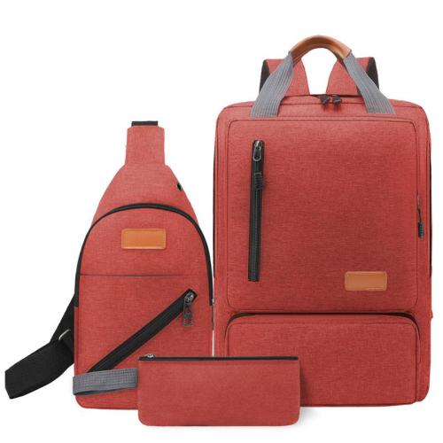 HR460 New Casual Men's Backpack Sets Oxford Outdoor Travel Waterproof Laptop Backpack Men's Shoulder Phone Storage Waist Bag