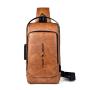XL045 Anti-theft Luxury Daily Used Waterproof Crossbody Bag Men's Chest Bag with USB Imported Classic Shoulder Bag