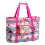 Manufacturer Custom Print Summer Extra Large Waterproof Canvas Mesh Beach Tote Bag With Pocket And Zipper For Women
