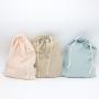 High Quality Colorful Gauze Cotton Fabric Drawstring Clothes Dust Pouch Bag Soft Cotton Shoe Packaging Shopping Bags