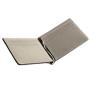 Customized PU Leather Men's Wallet with Money Clip Business Card Holder Solid Pattern Unisex Designer Purse