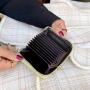 Custom logo wholesale price girl small short wallet fashionable women PU leather lady purse