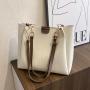 Large capacity 2024 new trendy tote bag shoulder bag