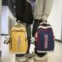 ZR836 Schoolbag New Backpack Fashion High Capacity Unisex Computer Laptop Bag Nylon High School Students Letter Backpack Trend