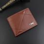 HR550 New Spot Men's Wallet Men's Short Multi Money Card Holder Fashion Casual Wallet Men's Youth Thin Three Fold Horizontal