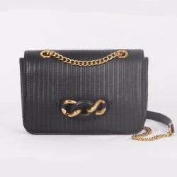 2024 Custom Logo Embroidery Vegan Leather Crossbody Bag For Women Shoulder Chain