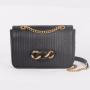2024 Custom Logo Embroidery Vegan Leather Crossbody Bag For Women Shoulder Chain