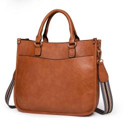 Large Capacity Classical PU Leather Tote Bags Women Handbags Ladies Shoulder Bag Leather Sling Cross Body Tote Hand Bag