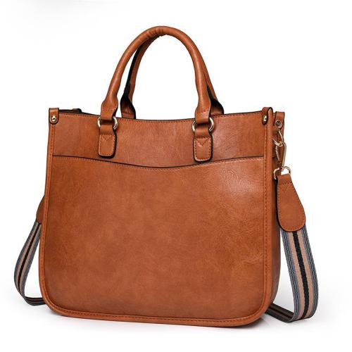 Large Capacity Classical PU Leather Tote Bags Women Handbags Ladies Shoulder Bag Leather Sling Cross Body Tote Hand Bag
