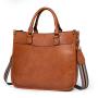 Large Capacity Classical PU Leather Tote Bags Women Handbags Ladies Shoulder Bag Leather Sling Cross Body Tote Hand Bag
