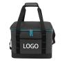 Custom Large Foldable Beach Picnic Grocery Wine Tote Insulated Bag Peva Lining Reusable Soft Shoulder Cooler Bag