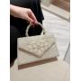 NEW Women's Pearl Clutch Bag Noble Crystal Beaded Evening Bags Wedding Clutch Purse Bag with Handle Handbag
