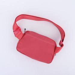 Hot Selling Gym Sports Waist Pack Bags Women Fanny Pack Crossbody Nylon Waterproof Custom Designs Ladies Zipper Waist Bags