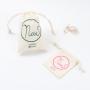 Customized Christmas Gift Pouch Mini Organic Cotton Muslin Drawstring Bags For Jewellery
