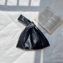 New Women's Korean Bag Folds Clutch Creative Custom Design Fashion Ladies Handbag Soft Leathear Pure Fold Small Square Bag