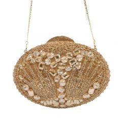 New diamond banquet rhinestone bag hollow-out women purses handmade Clutch Bag Rhinestone evening bag