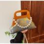 New versatile bead chain crossbody  evening bags clutch bag women
