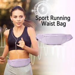 Gelory New Trendy Lightweight Waterproof Polyester Crossbody Bag Colorful Fanny Pack Sports Gym Waist Bag For Women Men