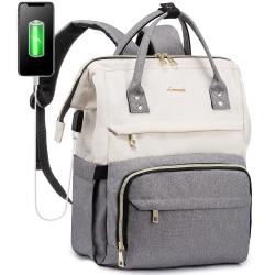 LOVEVOOK Lightweight fashion ladies custom logo office Carry on Nylon casual 15.6 inch with usb nurse women laptop backpacks