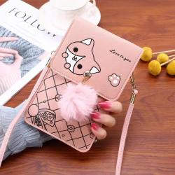 Bag for women 2024 Korean PU ladies shoulder bag fashion solid color collision vertical cell phone bag female crossbody purse