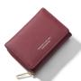 KBW512 Wallet Women Short Zipper Coin Purse High Quality Folding Ladies Multifunctional Leather Wallet Card Bag