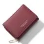 KBW512 Wallet Women Short Zipper Coin Purse High Quality Folding Ladies Multifunctional Leather Wallet Card Bag