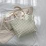 Leisure Lingge Solid Color High Capacity Bag 2023 Autumn New Women's Bag Single Shoulder Underarm Tote Bag