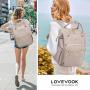 LOVEVOOK 15.6in custom logo waterproof outdoor travel large capacity casual Shoulder Storage Computer Bag For Men Women backpack