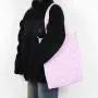 CHANGRONG Custom waterproof Nylon Pink puffer tote bag for women