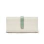 HR309 Women's PU Leather Simple and Long Ladies Wallet Wholesale Fashion Contrast Color Card Purse Long Buckle Clip Coin Holders