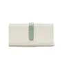 HR309 Women's PU Leather Simple and Long Ladies Wallet Wholesale Fashion Contrast Color Card Purse Long Buckle Clip Coin Holders