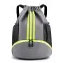 Sports Drawstring Backpack Portable Fitness Yoga Swimming Bags Large Capacity Double Compartment Basketball Backpack