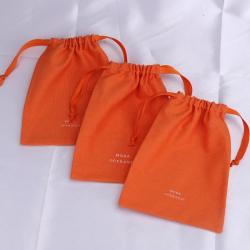 Custom Logo Printing Drawstring Cotton Canvas Gift Packaging Bag Jewelry Canvas Gift Christmas Pouch