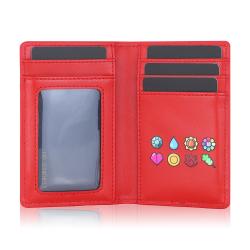 Custom logo wallets Front Pocket Minimalist Leather Slim Wallet RFID Blocking Credit Card Case