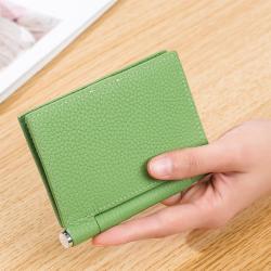 XL268 Genuine Leather Korean Style Women's Short Wallet Ladies Coin purse Hot Sell Small Card Holder Trendy Folding Clip
