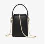 2024 Custom Women Lady Genuine Leather Mini Small Mobile Phone Chain Shoulder Crossbody Pouch Bag Purses