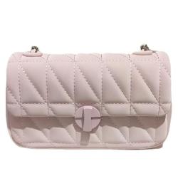 Niche High Sense Chain Women'S 2024 With Ringer Lattice Single Shoulder Crossbody Bag Commuting Armpit Small Square Bag
