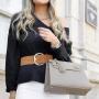 Wholesale Classic Custom Logo Ladies Hand Bags Fashion Design Womens Handbags Pu Vegan Leather Lychee Luxury Womans Tote Bags