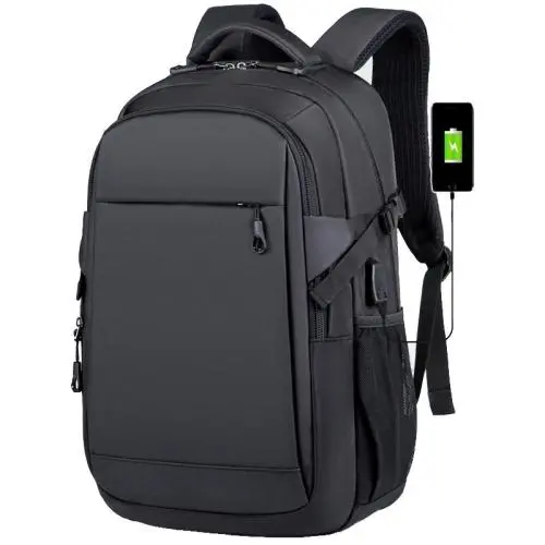 Custom Logo waterproof Men's business school bag mochilas USB new laptop Computer travel backpacks for women