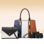 2024 New Multi piece Set Mother Bag Fashion Contrast Color Single Shoulder Handbag