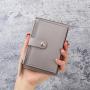Ladies wallet short small tri-fold money clip fashion simple clutch bag leather women's wallets coin purse Factory wholesale