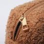Hot Sale Rts Stock Toiletry Bag Set Sherpa Soft Teddy Cosmetic Pouch  Plush Makeup and Cosmetic Bags Zip Pouches Sherpa Bag