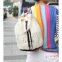 Gelory Wholesale Eco Friendly Canvas Drawstring Rope Bag Shopping Backpack Bags