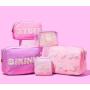 Hot Sale 22  Color  Available In Stock Waterproof Make Up Bag Cosmetic Toiletries Christmas Gift Set Nylon Pouch Packaging