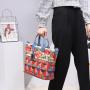 Latest Design ladies bag colorful printing handbag for eye-catching designer bag for women quality factory direct sales 33 cm