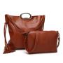 Cheap promotion stock lady handbag Mother's package pu leather tassel bag
