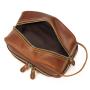 2024 Custom Luxury Genuine Leather Storage Makeup Bag For Men Cosmetic Bags