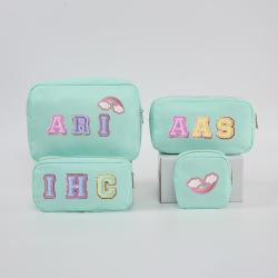 Keymay Travel Accessories Cosmetic Bag Wholesale Makeup Organizer Nylon Zipper Pouch Make up Bags