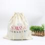 Organic Large Cotton Canvas Drawstring Bread Bag Custom Logo Cotton Dust Packing Shopping Cloth Bag